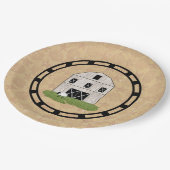 Primitiver Stall Pappteller (Schrägansicht)