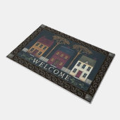 "Primitiver Stil" Doormat Fußmatte (Schrägansicht)