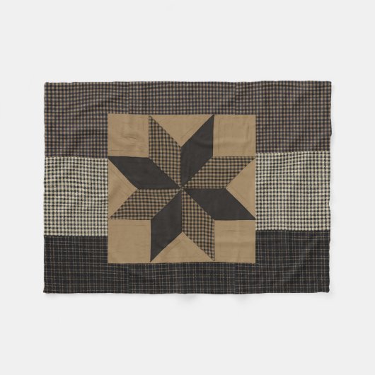 "Primitiver Stil" Fleece Blanket (Vorderseite (Horizontal))