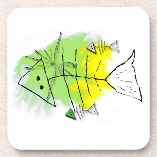 Primitiver Untersetzer von Fischkork (Vorderseite)