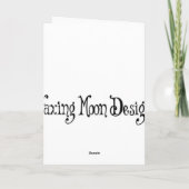 Primitiver Weihnachtsbaum Feiertagskarte (Rückseite)