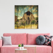 Primitiver Western Land alter Stall Leinwanddruck (Insitu (Wohnzimmer))