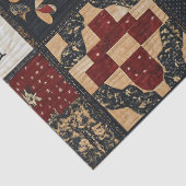 Primitives Bauernhaus Appliqué & Geometric Seidenpapier (Detail)