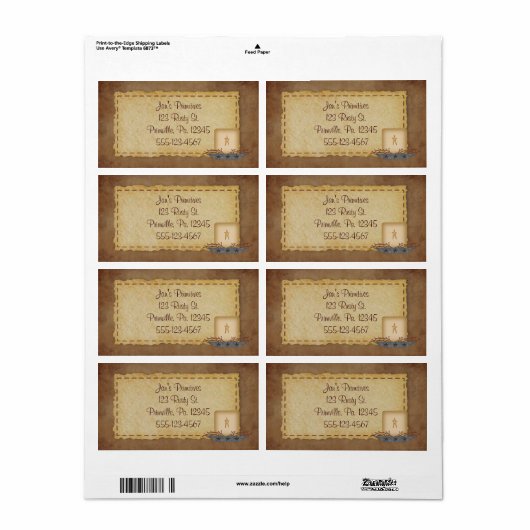 Primitives Candle-Business-Label (Vorne)