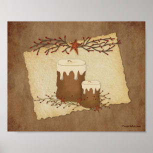 Primitives Country Candles Poster