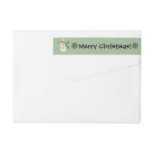 Primitives Country Snowman Wraparound Address Labe (Rückseite)