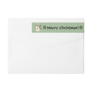 Primitives Country Snowman Wraparound Address Labe