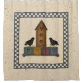 Primitives Duschvorhang (Vorderseite)