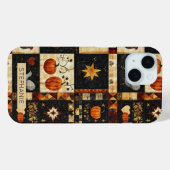 Primitives Folkkunstmuster | Rustikaler Herbst Case-Mate iPhone Hülle (Rückseite (Horizontal))