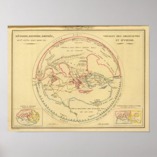 Primitives Geografie DES Grecs Poster