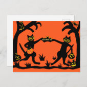 Primitives Halloween Postkarte (Vorne/Hinten)