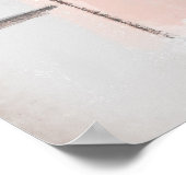 Primitives Haus in Rosa Poster (Ecke)