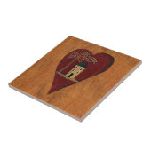 Primitives Herz Fliese (Seite)