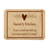 Primitives Herz Kitchen Magnet (Horizontal)