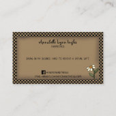 Primitives Land Rustikales Bauernhaus HühnerKraft Visitenkarte (Rückseite)