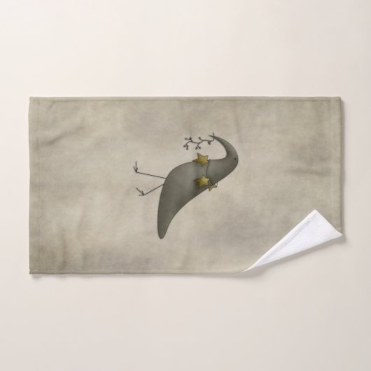 Primitives Landdesign verrückt nach Krähen Badhandtuch Set (Handtuch)