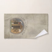 Primitives Länderdesign Live-Laugh-Liebe Badhandtuch Set (Handtuch)