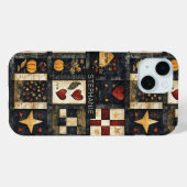 Primitives Quiltmuster für den Herbst | Ernte Case-Mate iPhone Hülle (Rückseite (Horizontal))