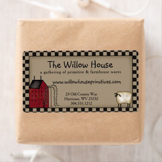 Primitives Saltbox House und Willow Tree Shipping (Insitu)