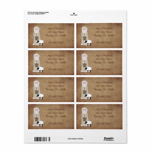 Primitives Santa-Label (Vorne)