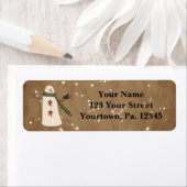 Primitives Snowman-Adressetikett (Insitu)