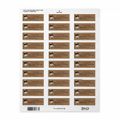Primitives Snowman Rustic Address Label (Vorne)