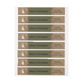 Primitives Snowman Wraparound-Adresslabel (Bogen)