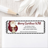 Primitives Wave Santa Claus Rücksendesiegel (Insitu)