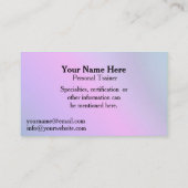 Primo Gymnastik-ver. 2 - Gymnastiktrainer Visitenkarte (Rückseite)