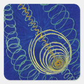 Primordial Chaos von Hilma af Klint Quadratischer Aufkleber (Vorderseite)