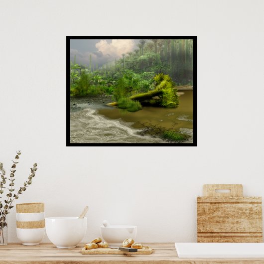 Primordischer See Poster (Küche)