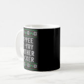 Primotees Uni-adults Black Christmas - Small - Lon Kaffeetasse (Vorderseite Links)
