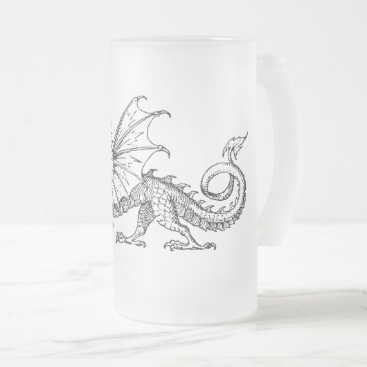 Primping Drache Mattglas Bierglas (VorderseiteRechts)
