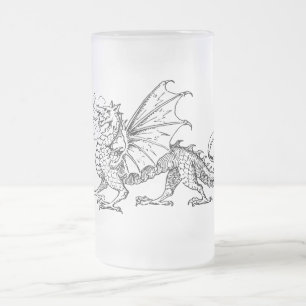 Primping Drache Mattglas Bierglas