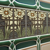 Primrose Art Deco florale Wand Dekoration Jugendst Fliese