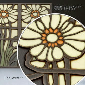 Primrose Art Deco florale Wand Dekoration Jugendst Fliese