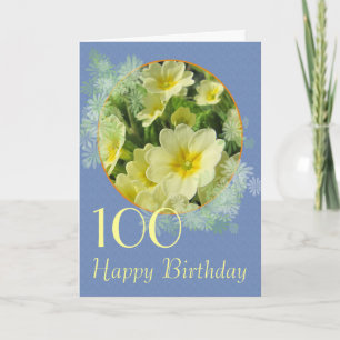 Primrose Birthday Karte können Sie anpassen