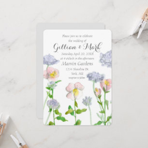 Primrose Blume Custom Personalisiert Wedding Einladung