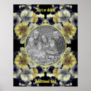 Primrose-Blume gestalten Ihr eigenes Foto Poster