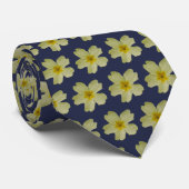 Primrose Blume Muster Krawatte (Gerollt)