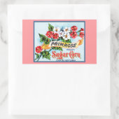 Primrose Blume Vintage Kronen Rechteckiger Aufkleber (Tasche)