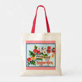 Primrose Blume Vintage Kunst Tragetasche (Rückseite)