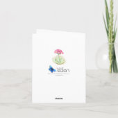 Primrose Blumenrosa Geburtstagskarte Karte (Rückseite)