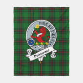 Primrose Clan Abzeichen Tartan Kariert Fleecedecke (Vorderseite)