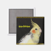 Primrose Cockatiel Magnet (Vorderseite/Rückseite)