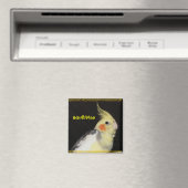 Primrose Cockatiel Magnet (In Situ (Geschirrspüler))