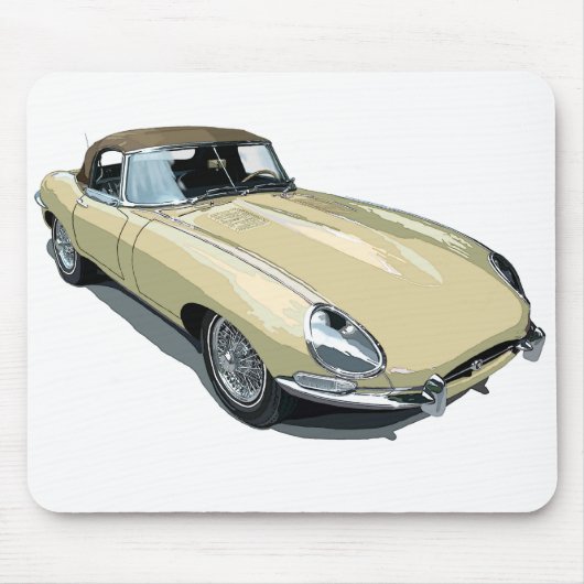 Primrose E Type Roadster Mousepad (Vorne)