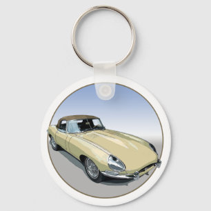 Primrose E Type Roadster Schlüsselanhänger