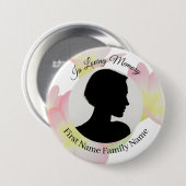 Primrose-Gedenkfoto-Button Button (Vorne & Hinten)