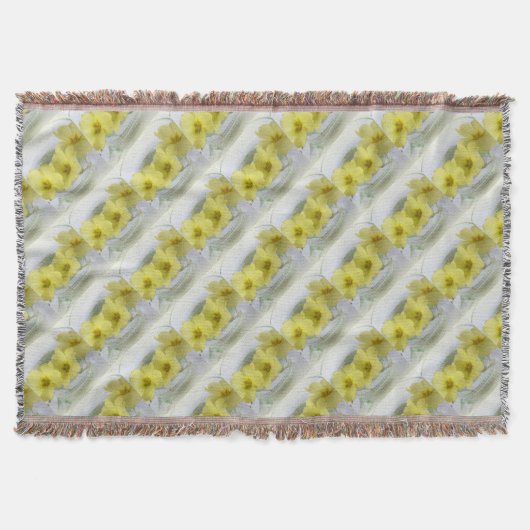 Primrose in einer Kaffeetasse Decke (Vorderseite)